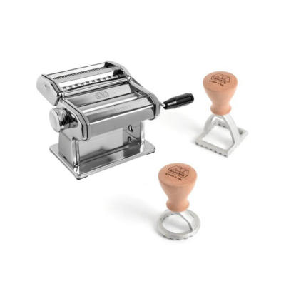 Atlas 150 Manuel Makarna Makinesi + İki Adet Classic Line Stampa