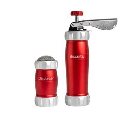Biscuits Manuel Bisküvi Makinesi & Dispenser Seti (Kırmızı)
